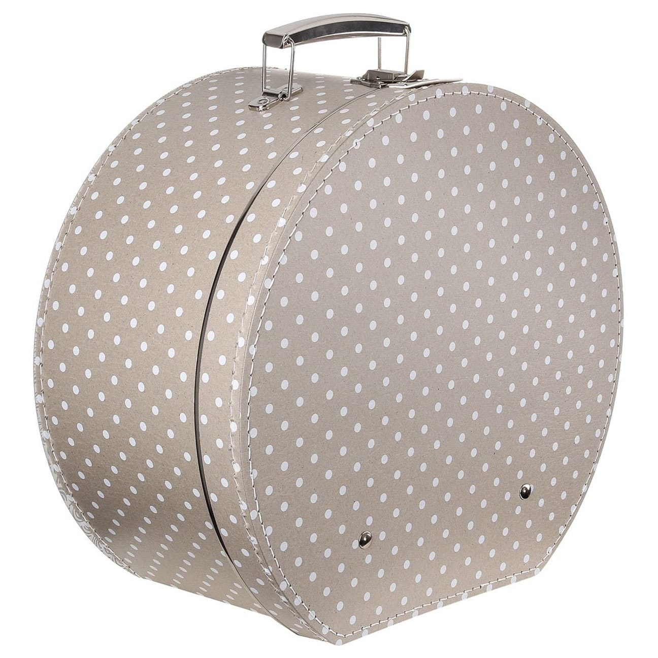 Hat Box Beige Dots - JJ Hat Center ®