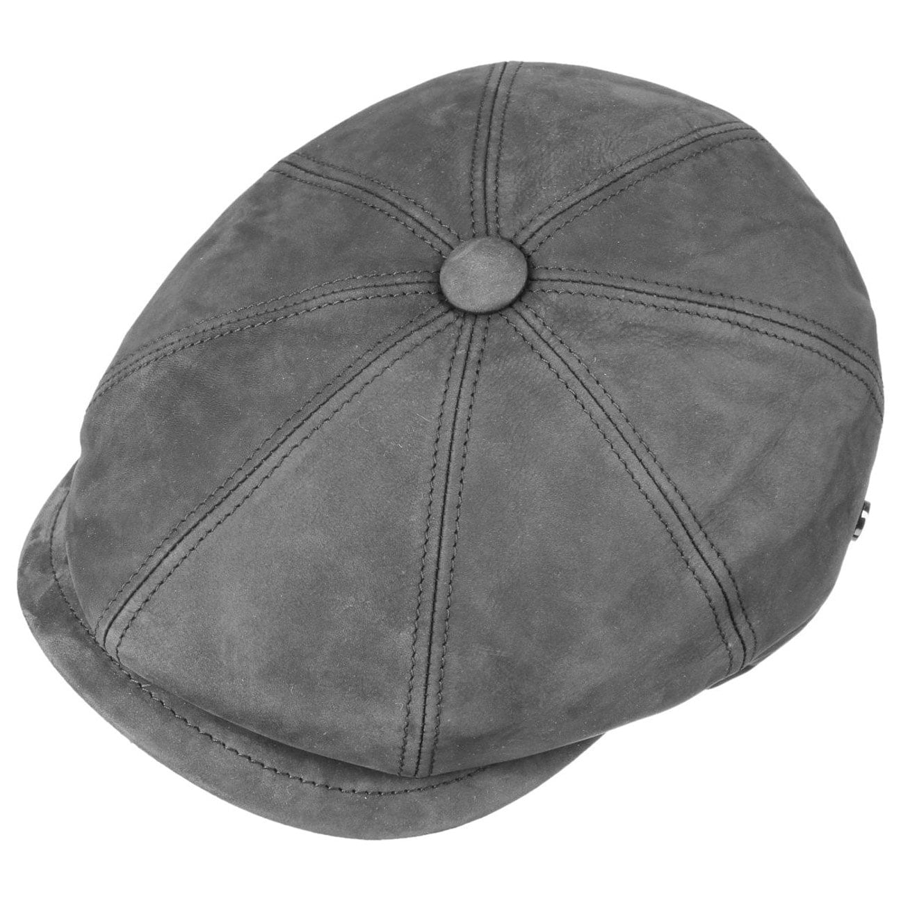 Nappa Wax Leather Flat Cap - JJ Hat Center ®