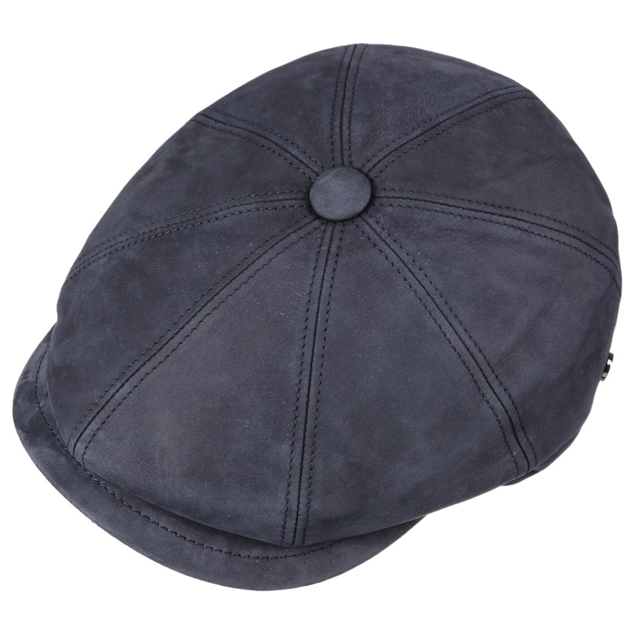 Nappa Wax Leather Flat Cap - JJ Hat Center ®