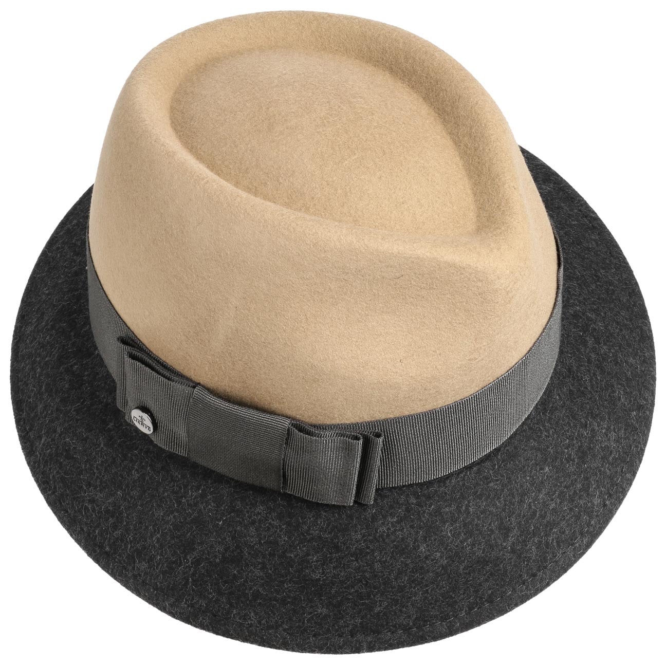 Asym Twotone Wool Felt Hat - JJ Hat Center ®