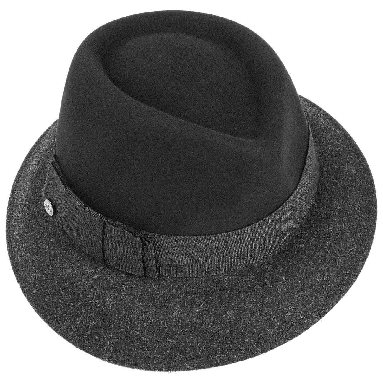 Asym Twotone Wool Felt Hat - JJ Hat Center ®