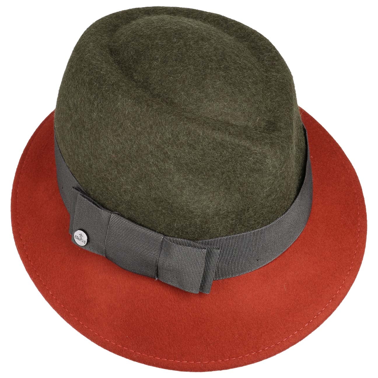 Asym Twotone Wool Felt Hat - JJ Hat Center ®