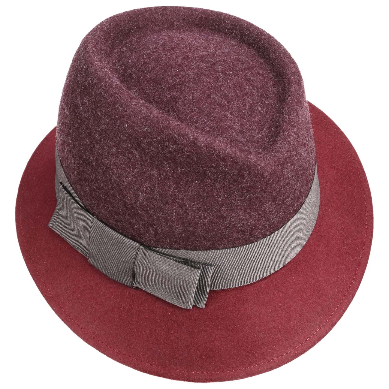 Asym Twotone Wool Felt Hat - JJ Hat Center ®
