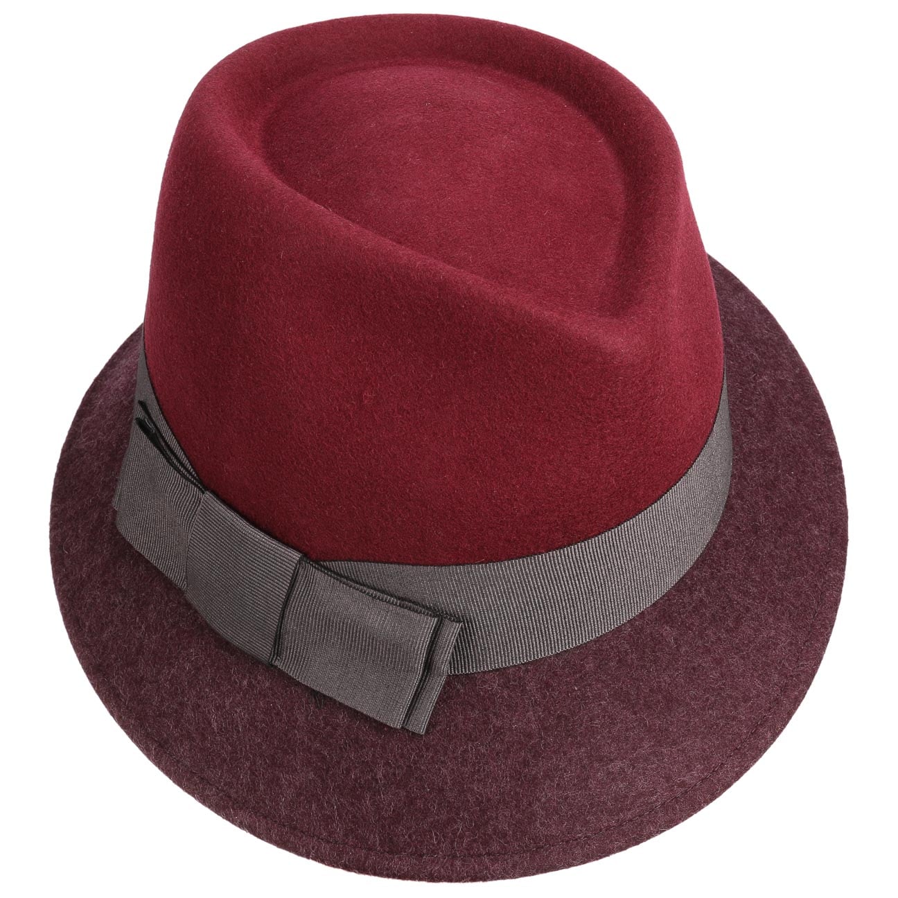 Asym Twotone Wool Felt Hat - JJ Hat Center ®
