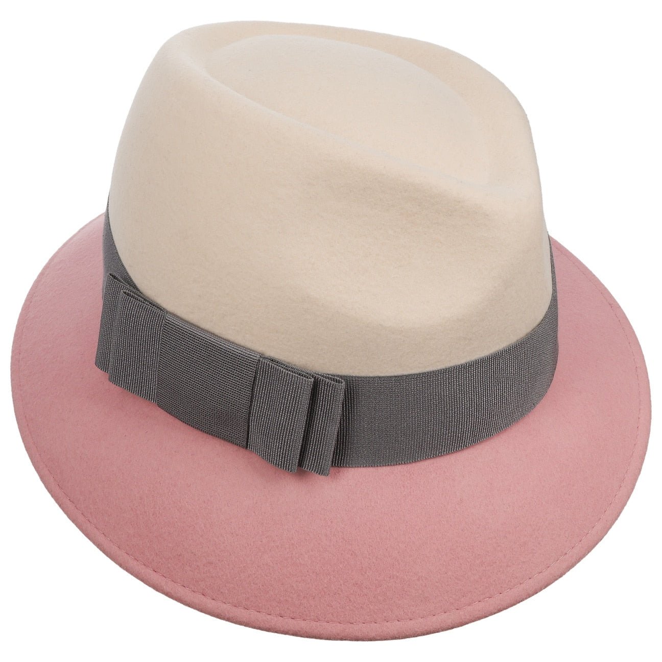 Asym Twotone Wool Felt Hat - JJ Hat Center ®