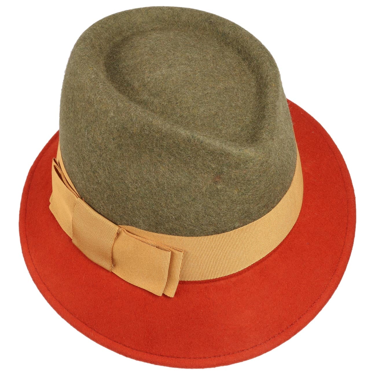 Asym Twotone Wool Felt Hat - JJ Hat Center ®