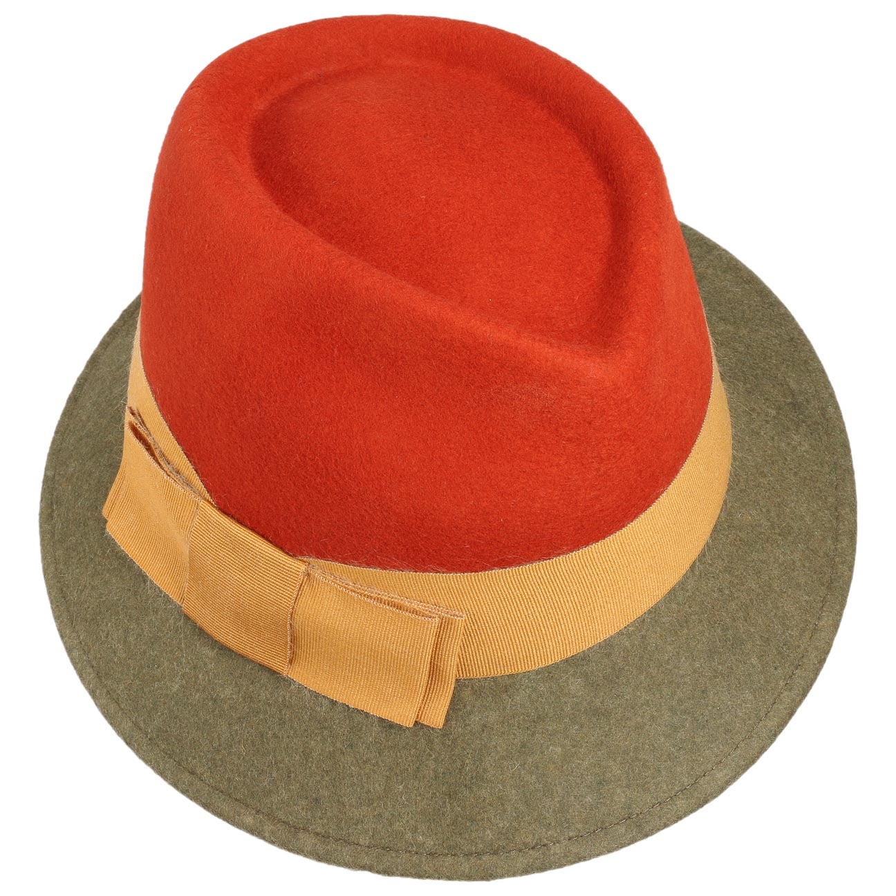 Asym Twotone Wool Felt Hat - JJ Hat Center ®