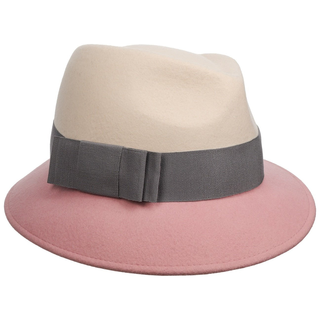 Asym Twotone Wool Felt Hat - JJ Hat Center ®