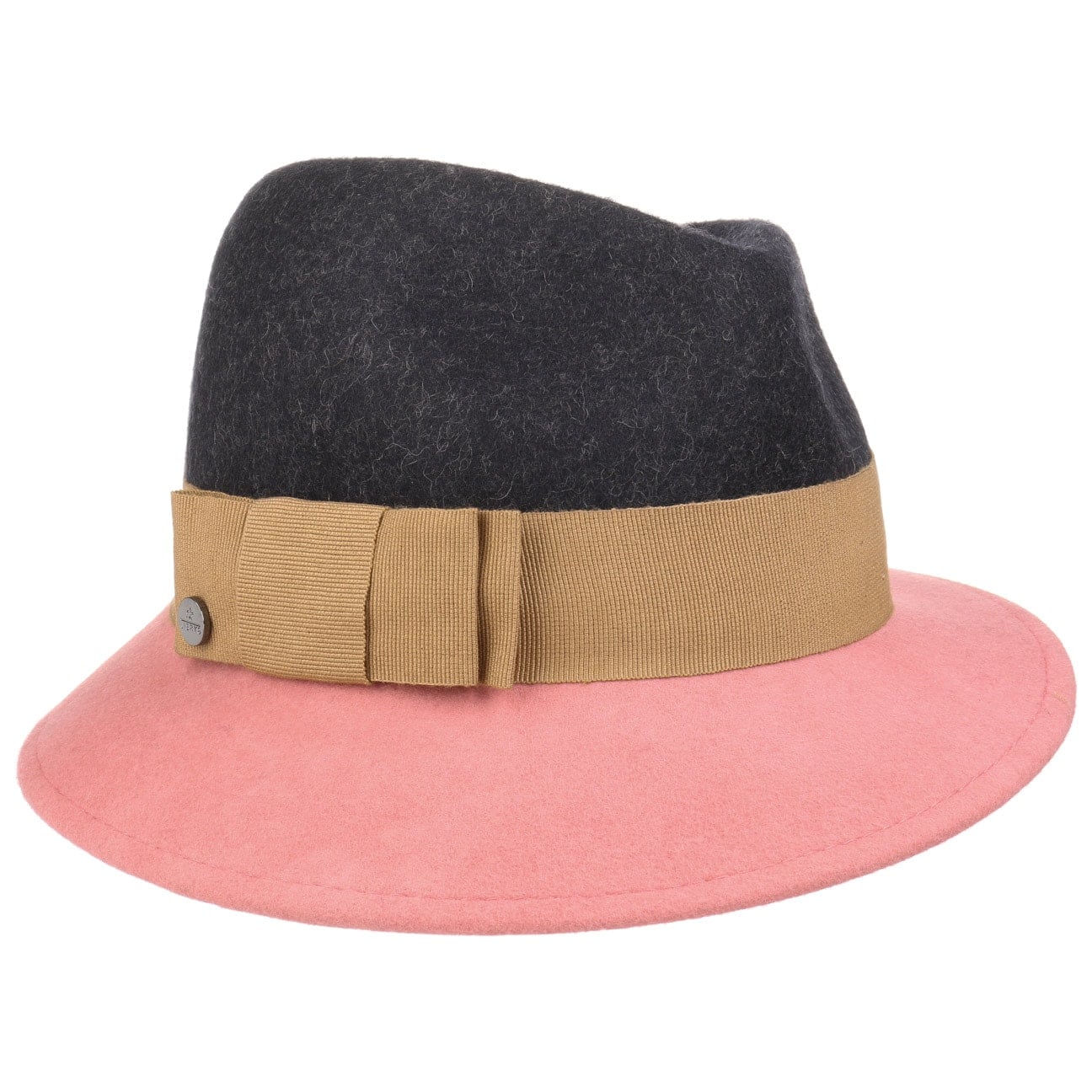 Asym Twotone Wool Felt Hat - JJ Hat Center ®