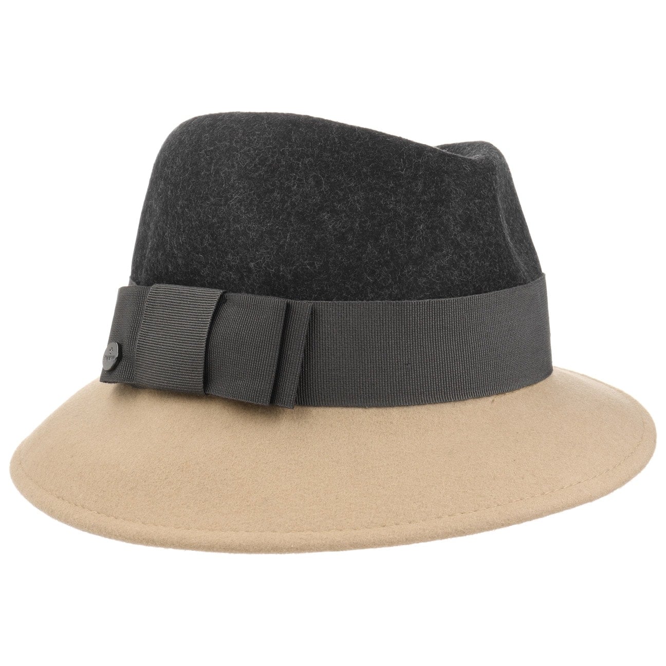 Asym Twotone Wool Felt Hat - JJ Hat Center ®