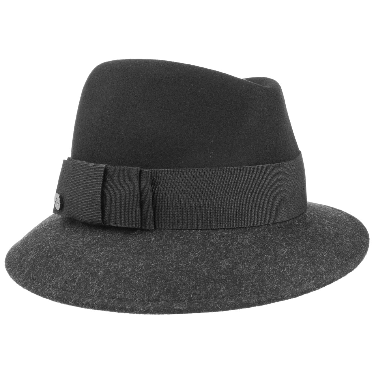 Asym Twotone Wool Felt Hat - JJ Hat Center ®