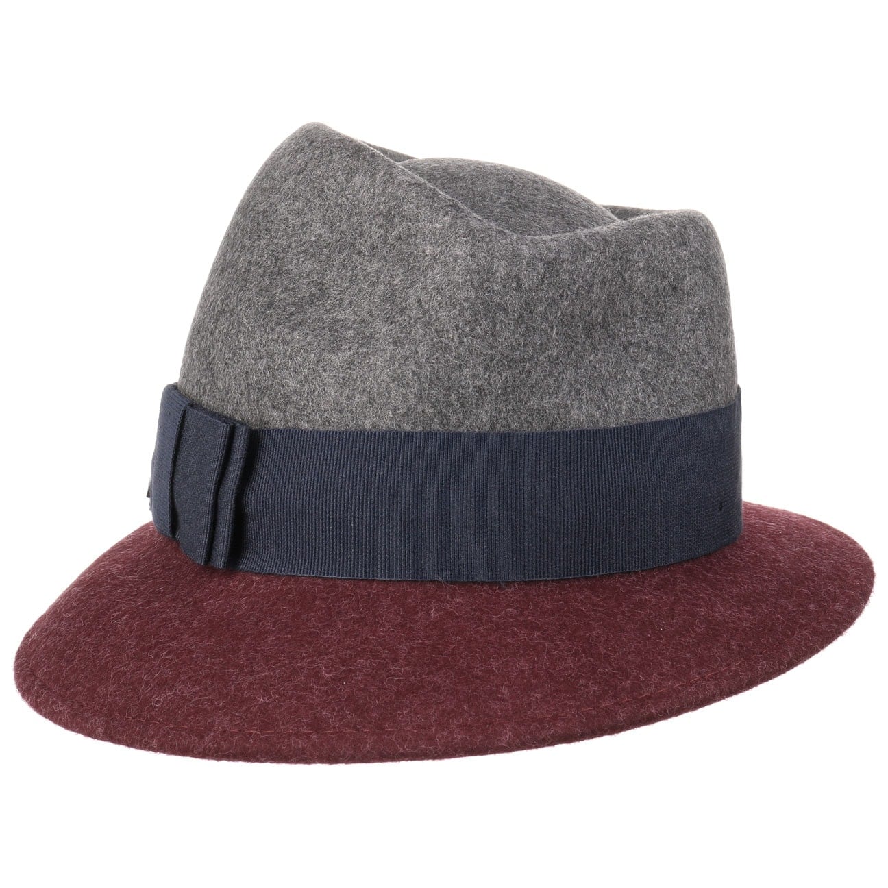 Asym Twotone Wool Felt Hat - JJ Hat Center ®