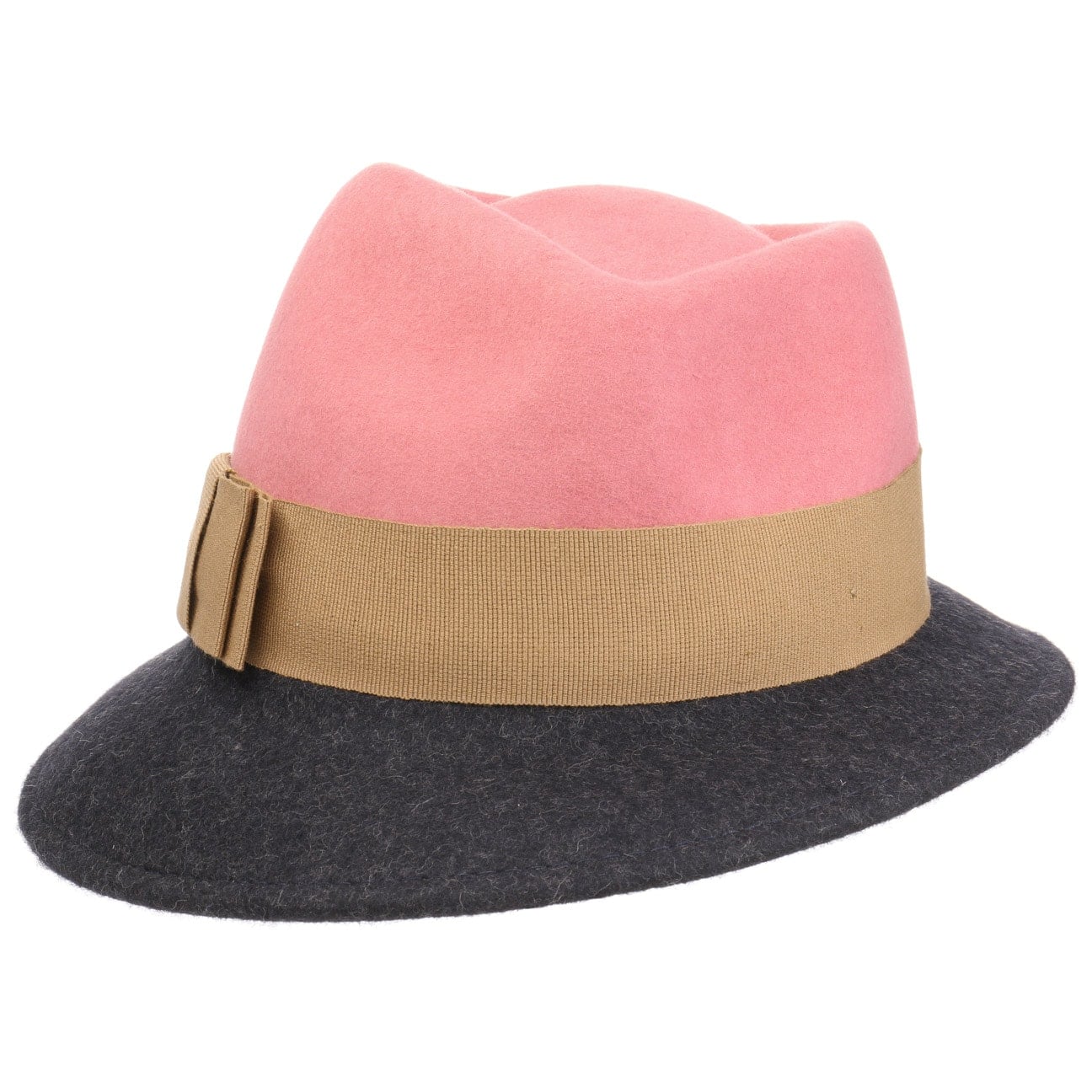 Asym Twotone Wool Felt Hat - JJ Hat Center ®