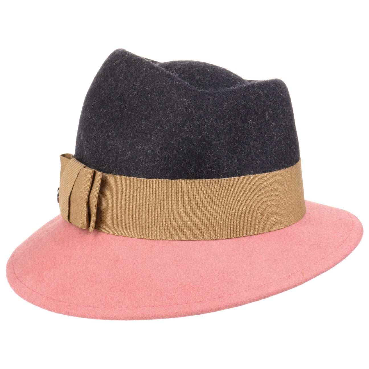 Asym Twotone Wool Felt Hat - JJ Hat Center ®