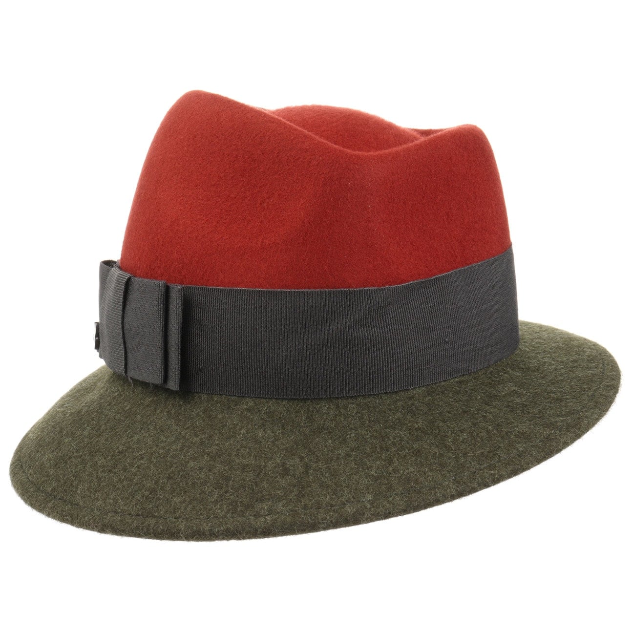 Asym Twotone Wool Felt Hat - JJ Hat Center ®
