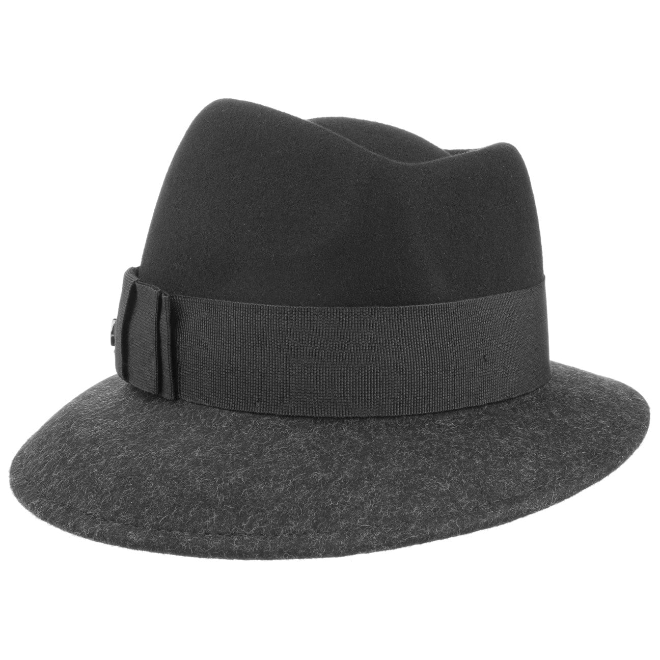 Asym Twotone Wool Felt Hat - JJ Hat Center ®
