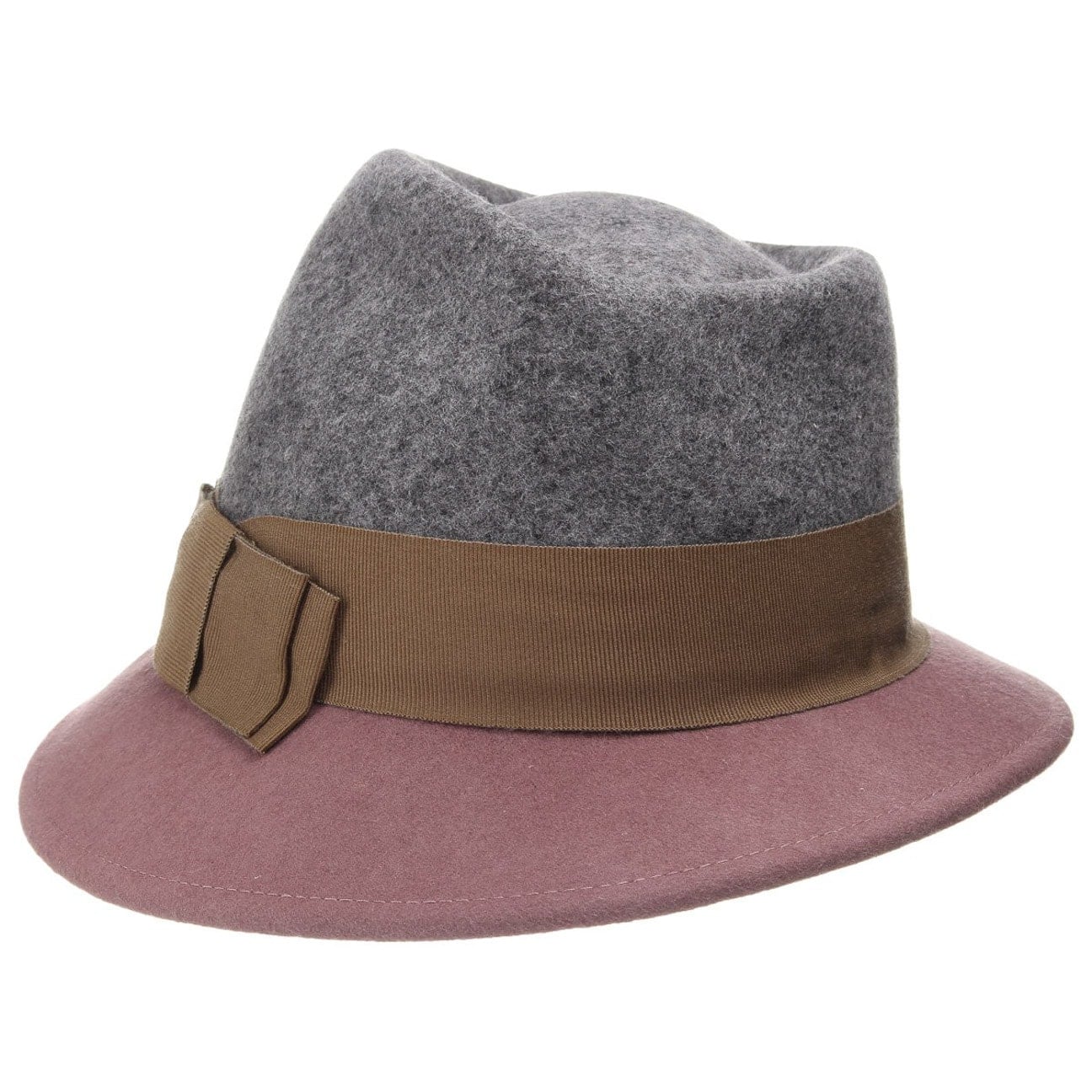 Asym Twotone Wool Felt Hat - JJ Hat Center ®