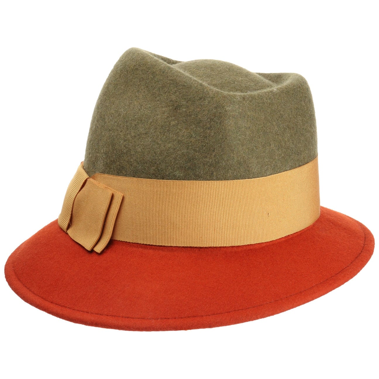 Asym Twotone Wool Felt Hat - JJ Hat Center ®