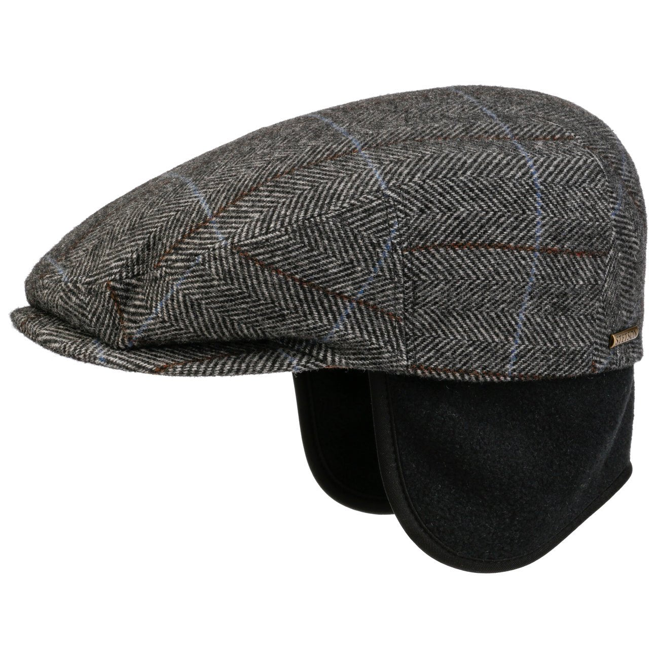 Kent Wool Ivy Plaid Cap with Earflaps - JJ Hat Center ®