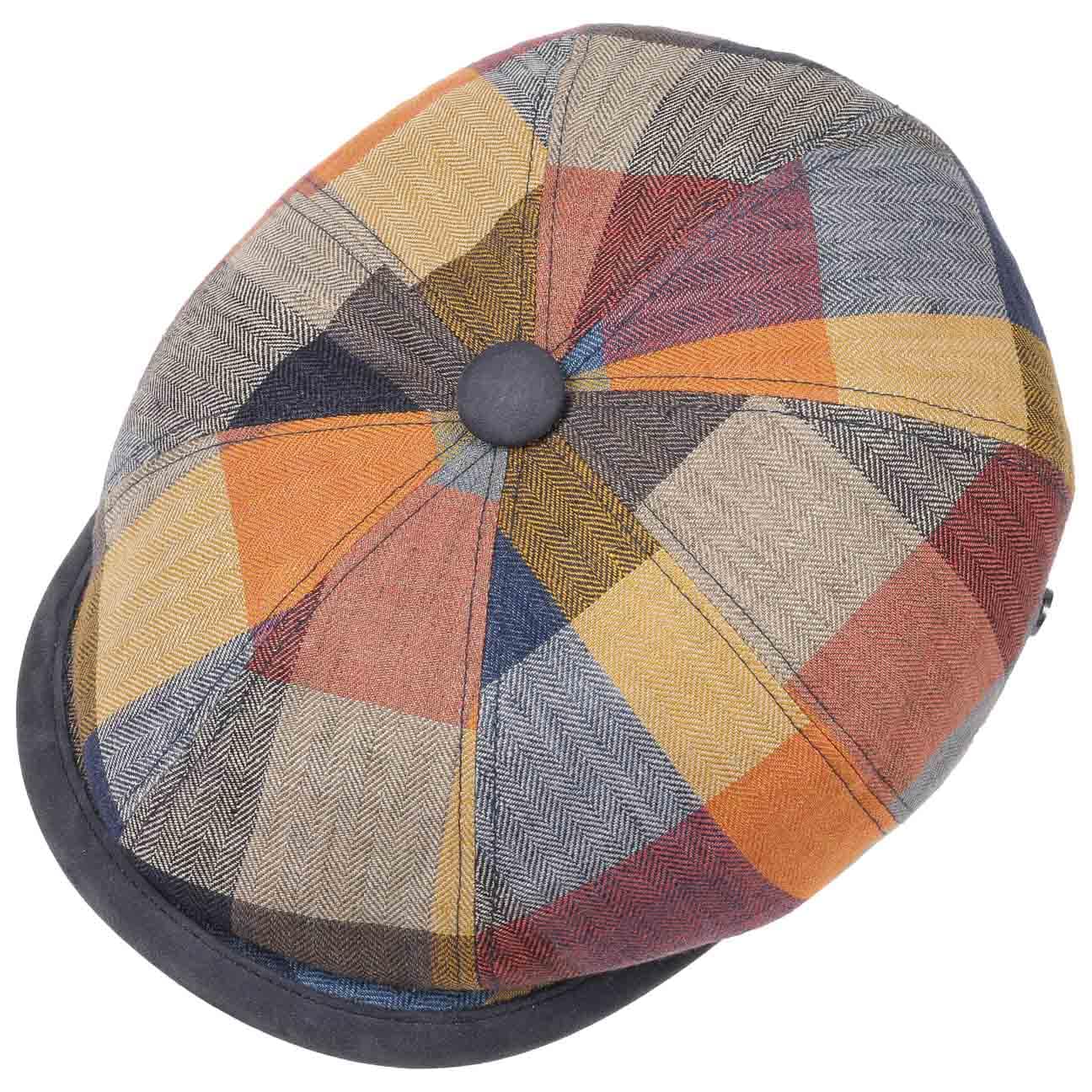 City Bic Leather Piping Flat Cap - JJ Hat Center ®