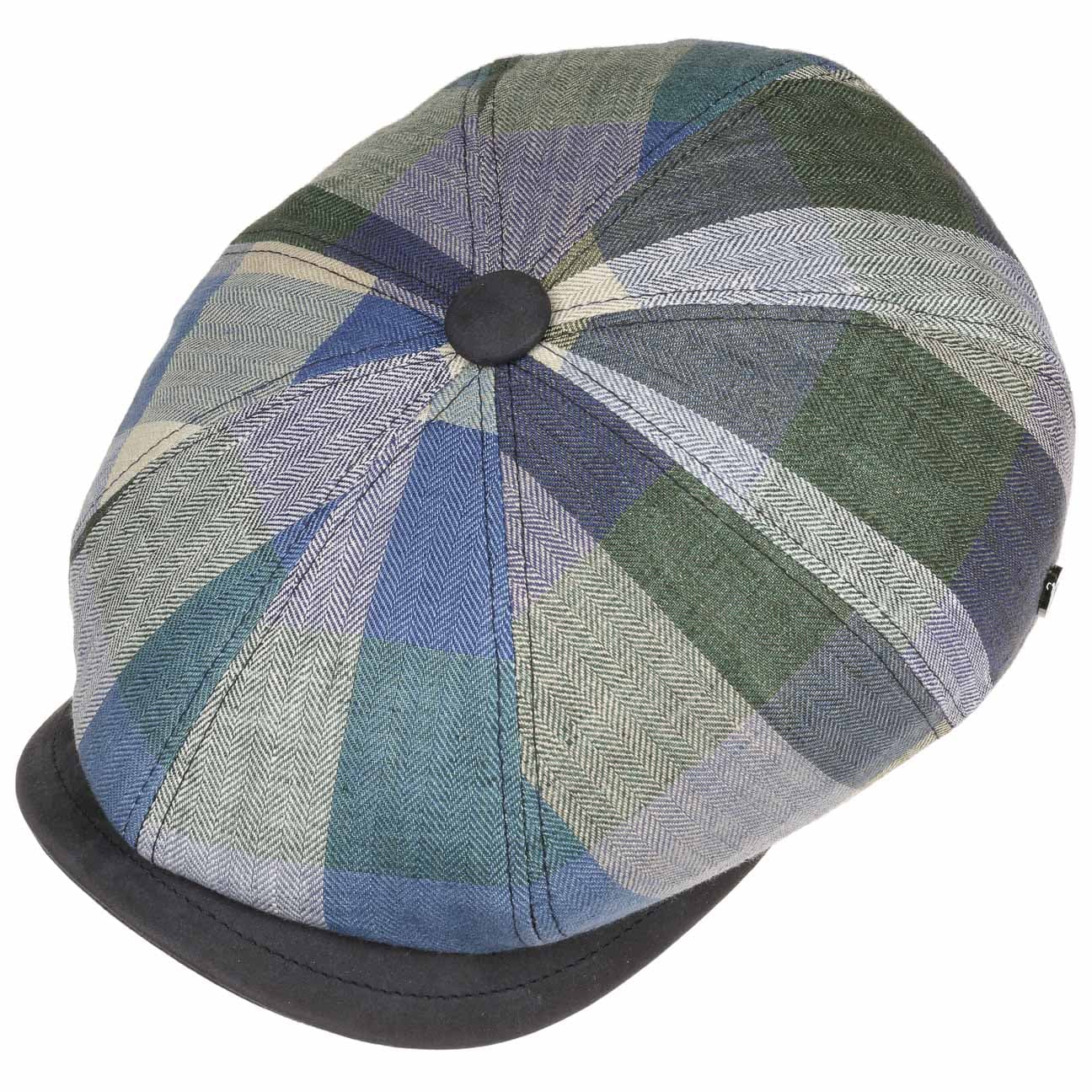 City Bic Leather Piping Flat Cap - JJ Hat Center ®