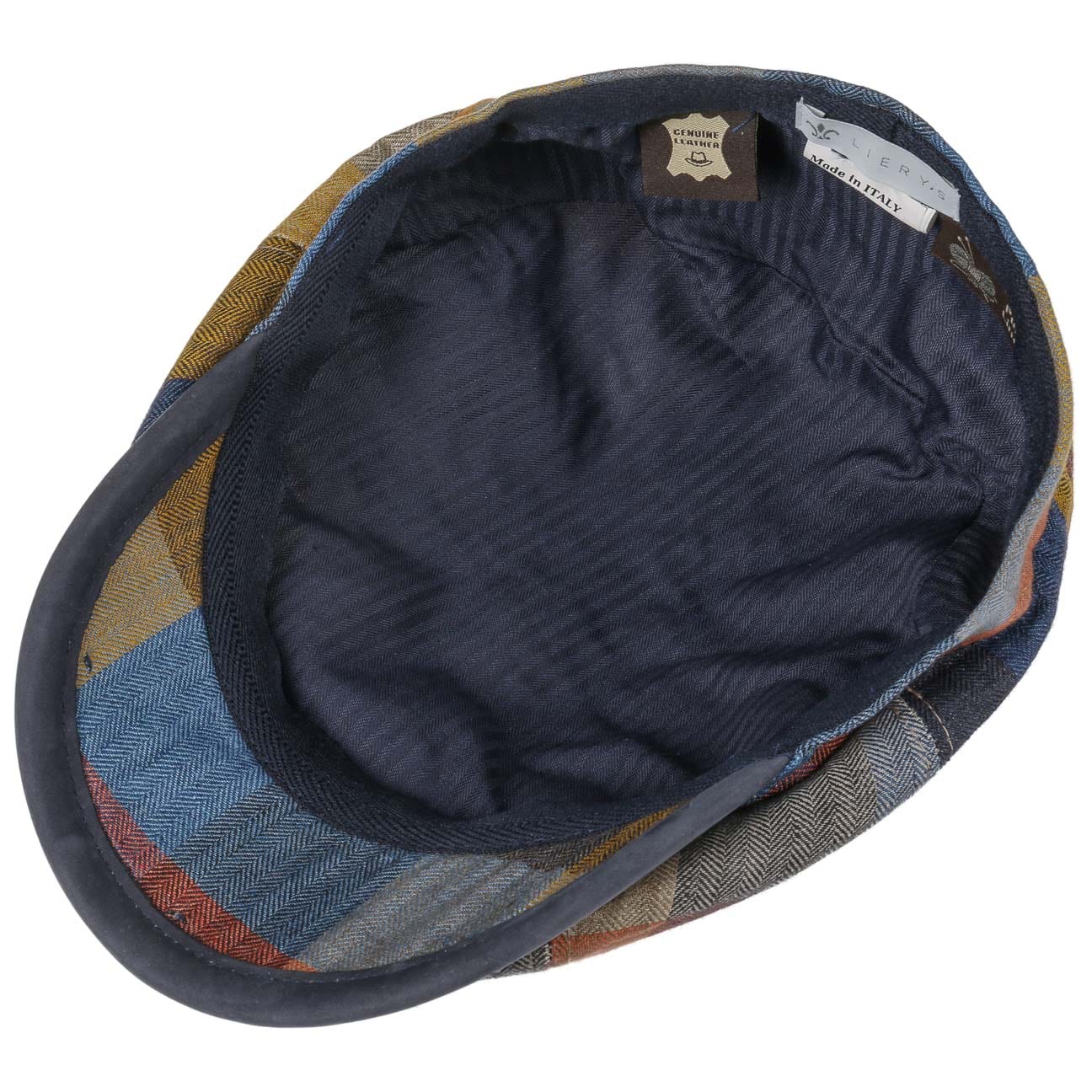 City Bic Leather Piping Flat Cap - JJ Hat Center ®