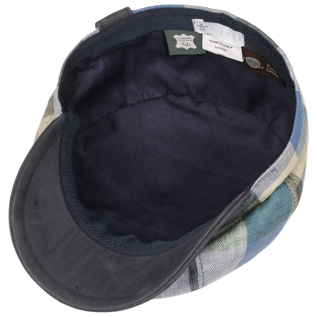 City Bic Leather Piping Flat Cap - JJ Hat Center ®
