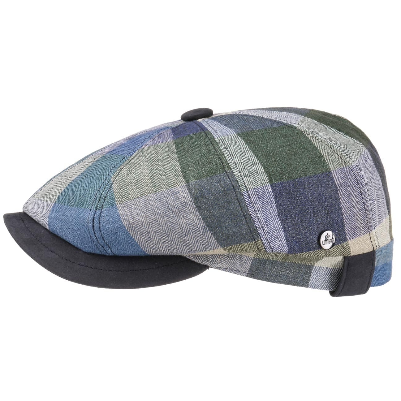 City Bic Leather Piping Flat Cap - JJ Hat Center ®