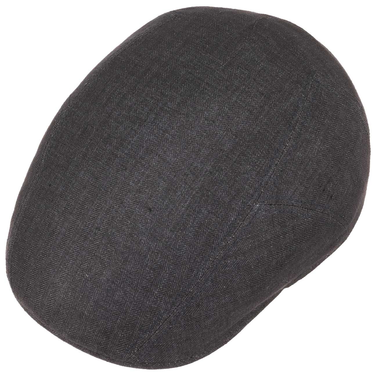 Herringbone Linen Flat Cap - JJ Hat Center ®