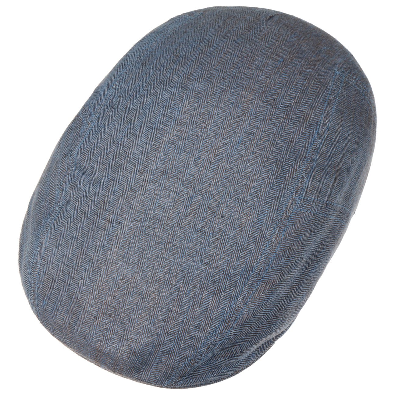 Herringbone Linen Flat Cap - JJ Hat Center ®