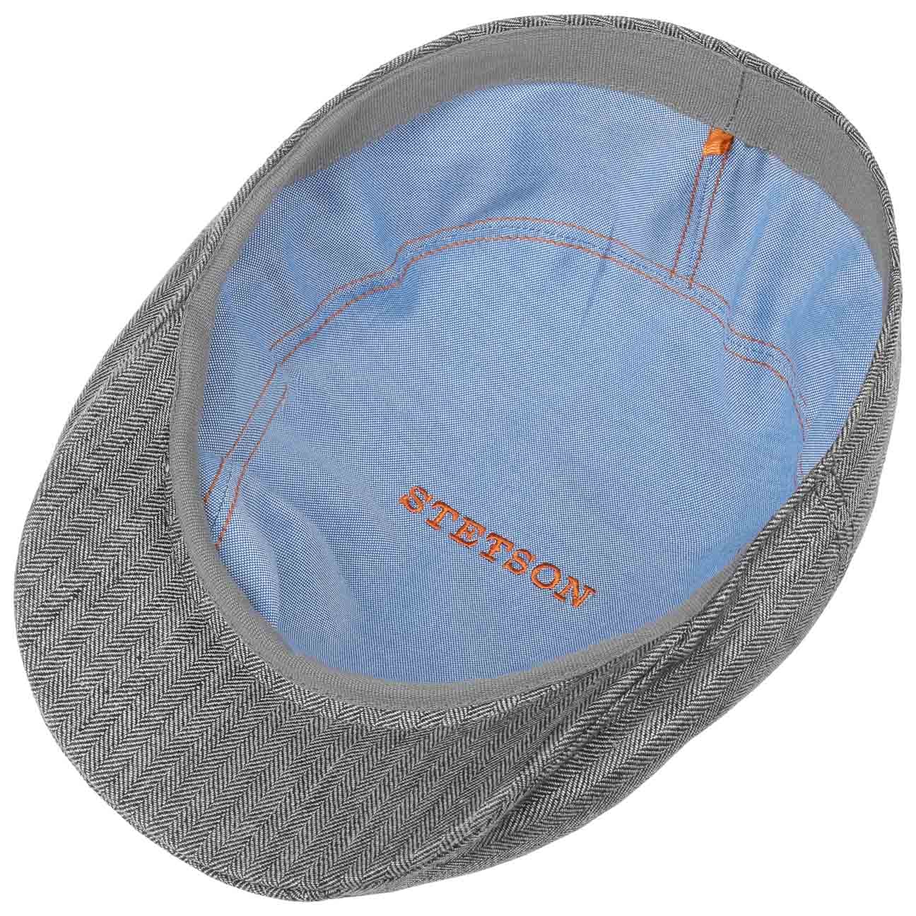 Herringbone Linen Flat Cap - JJ Hat Center ®