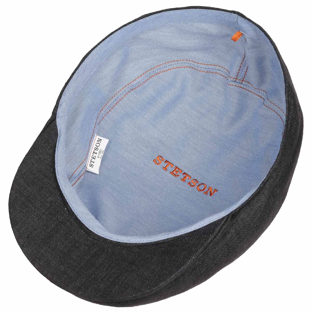 Herringbone Linen Flat Cap - JJ Hat Center ®