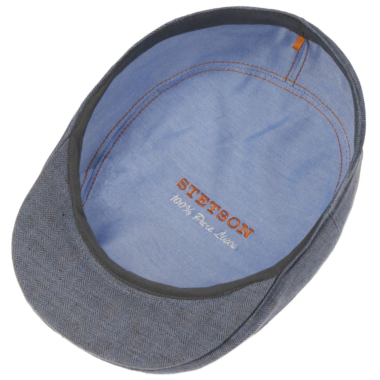 Herringbone Linen Flat Cap - JJ Hat Center ®