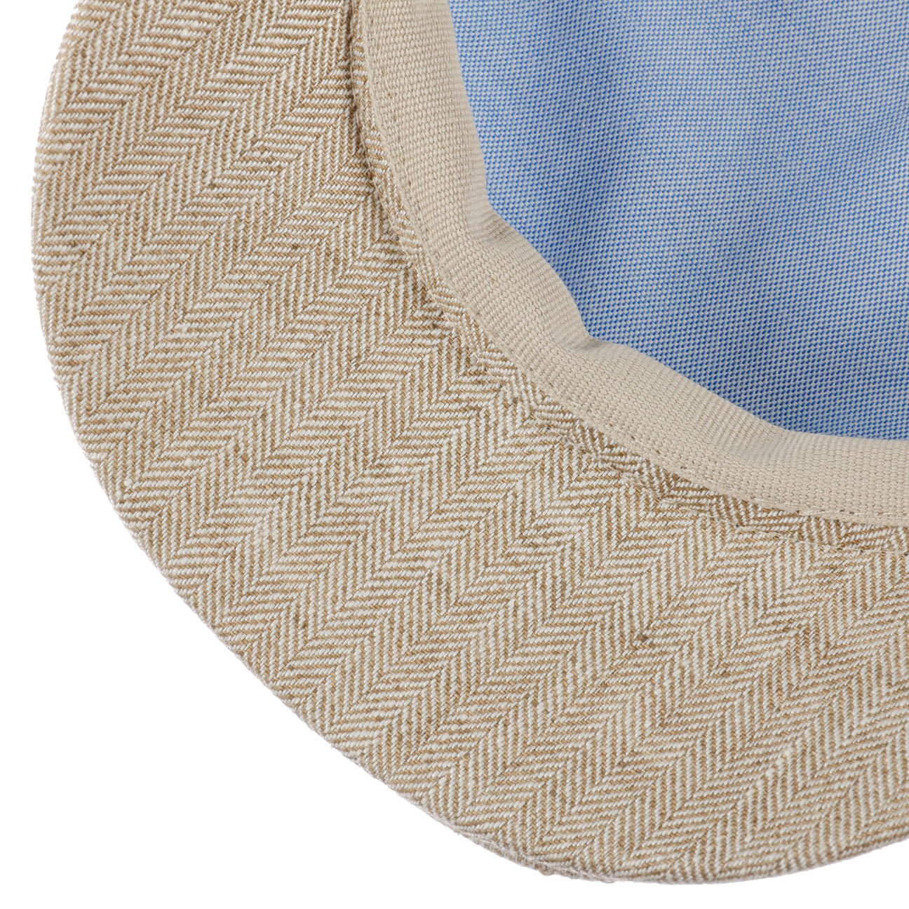 Herringbone Linen Flat Cap - JJ Hat Center ®