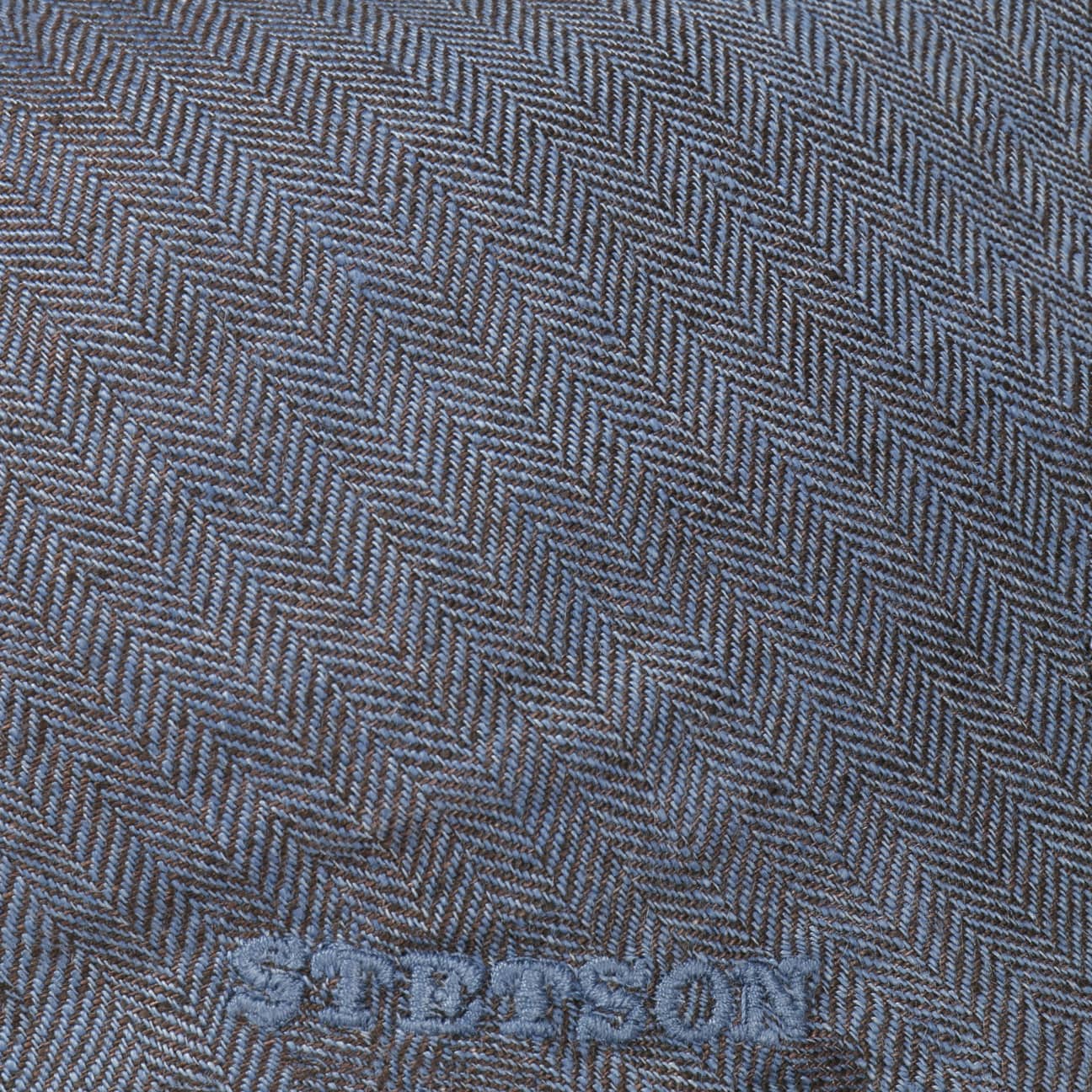Herringbone Linen Flat Cap - JJ Hat Center ®