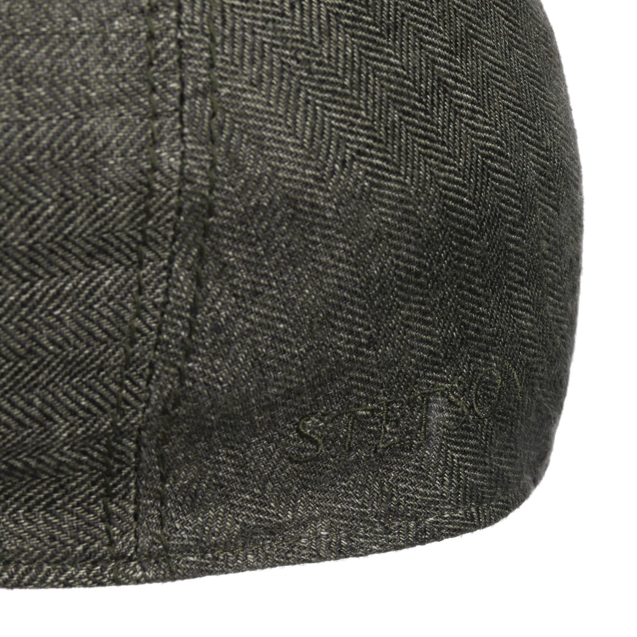 Herringbone Linen Flat Cap - JJ Hat Center ®