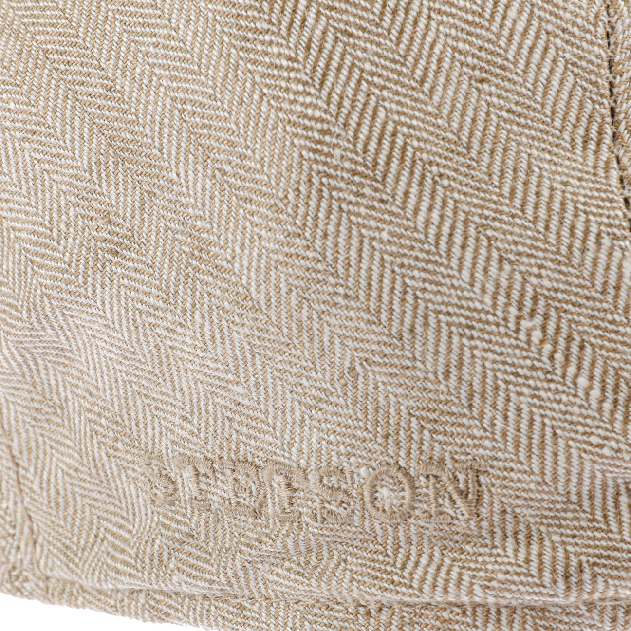 Herringbone Linen Flat Cap - JJ Hat Center ®