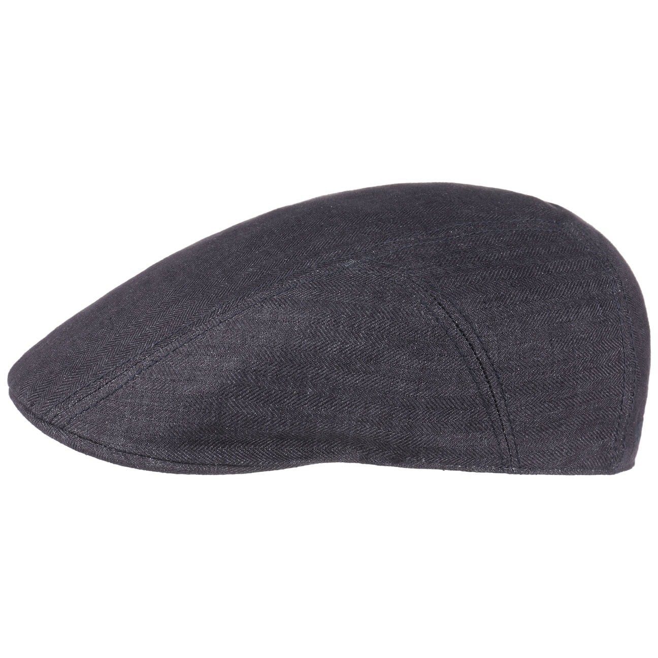 Herringbone Linen Flat Cap - JJ Hat Center ®