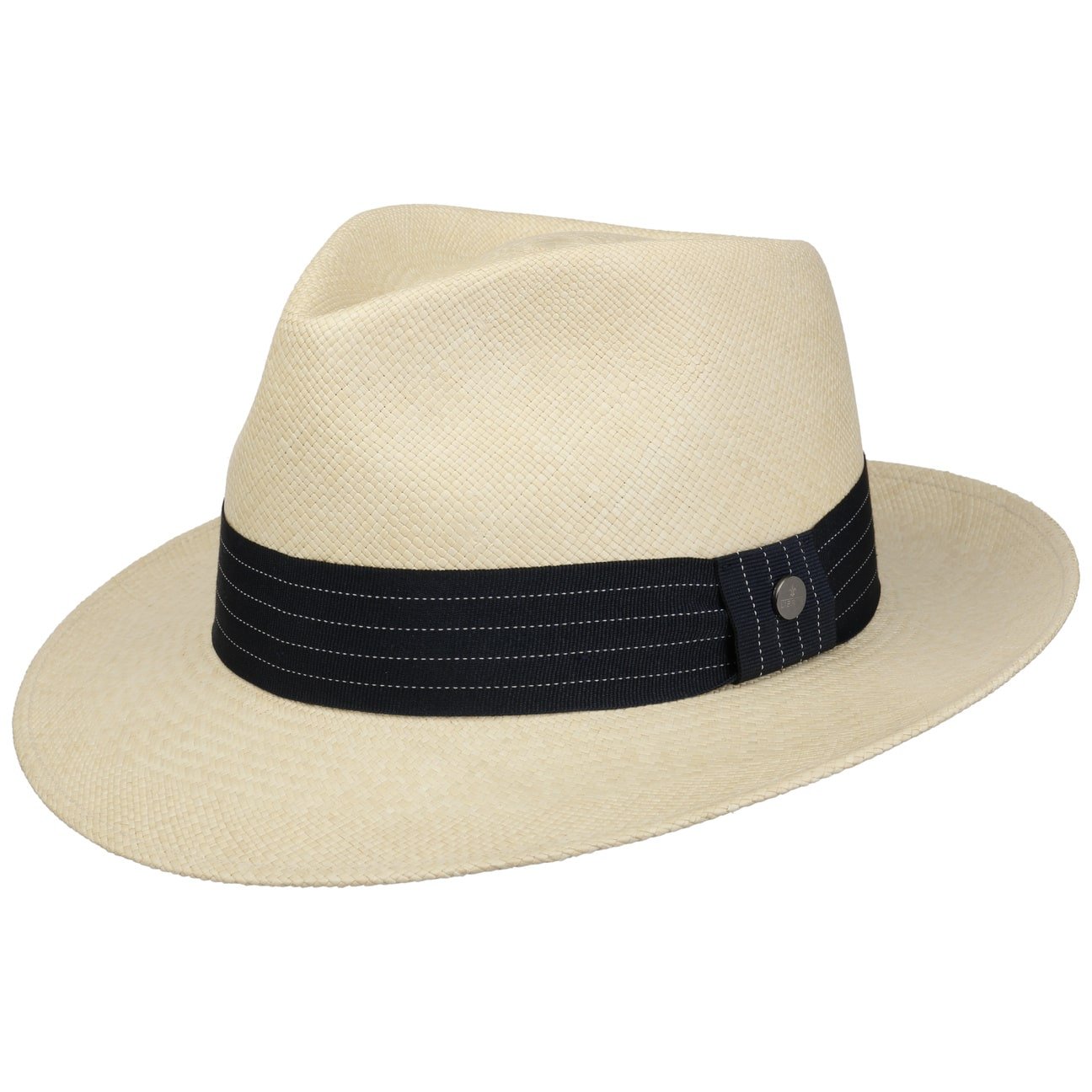 Striped Ribbon Panama Hat - JJ Hat Center ®