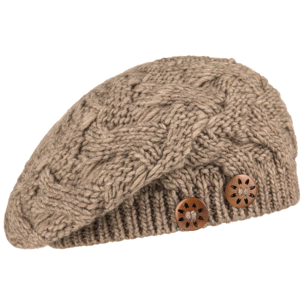 Jil Knit Beret with Buttons - JJ Hat Center ®