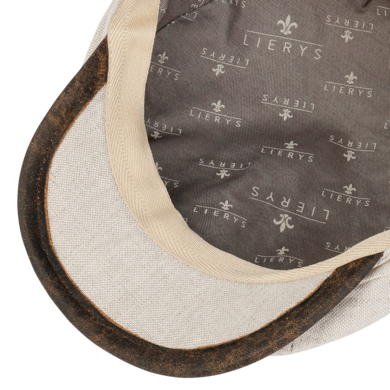 City Leather Piping Linen Cap - JJ Hat Center ®