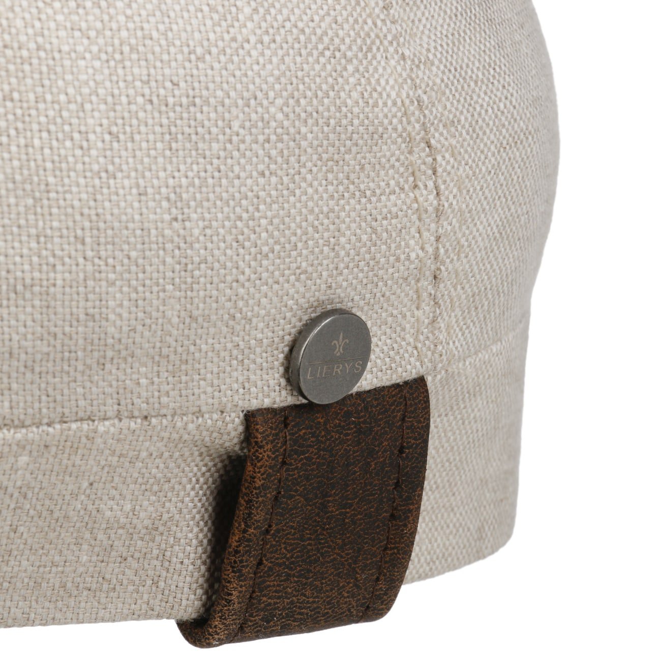 City Leather Piping Linen Cap - JJ Hat Center ®