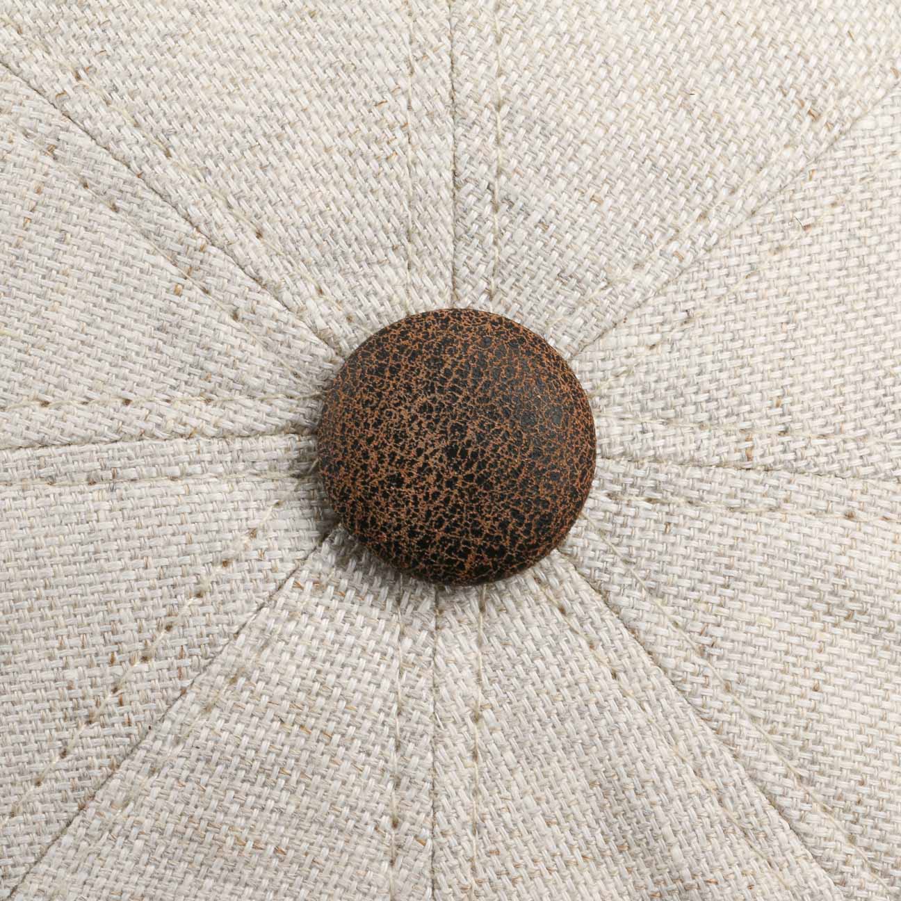 City Leather Piping Linen Cap - JJ Hat Center ®