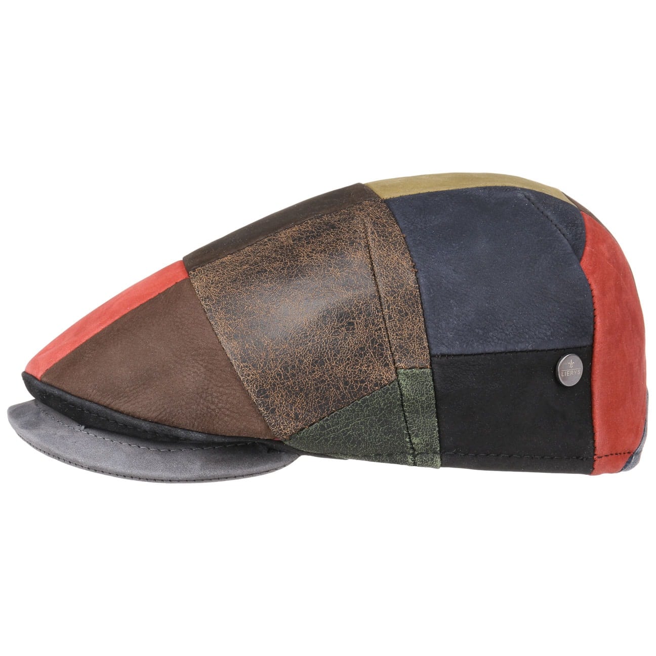 Capri Bic Leather Patchwork Flat Cap - JJ Hat Center ®