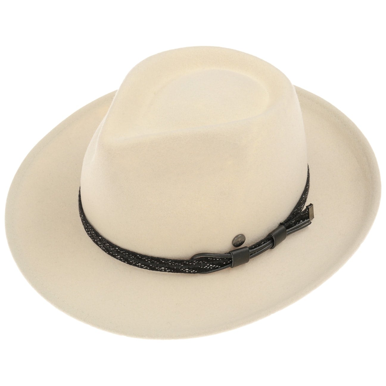 Barnell White Bogart Wool Felt Hat - JJ Hat Center ®
