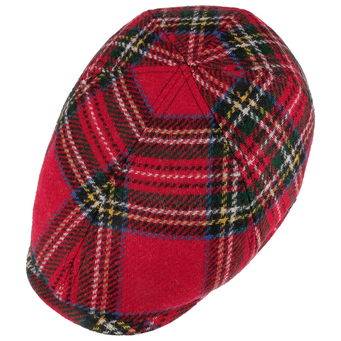 Stewart Wool Check Flat Cap - JJ Hat Center ®