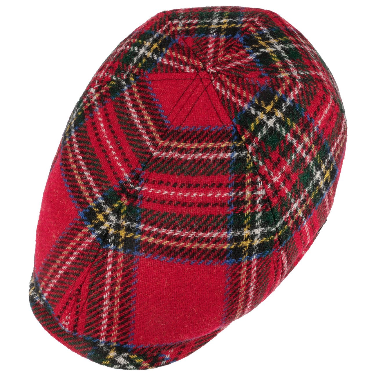 Stewart Wool Check Flat Cap - JJ Hat Center ®