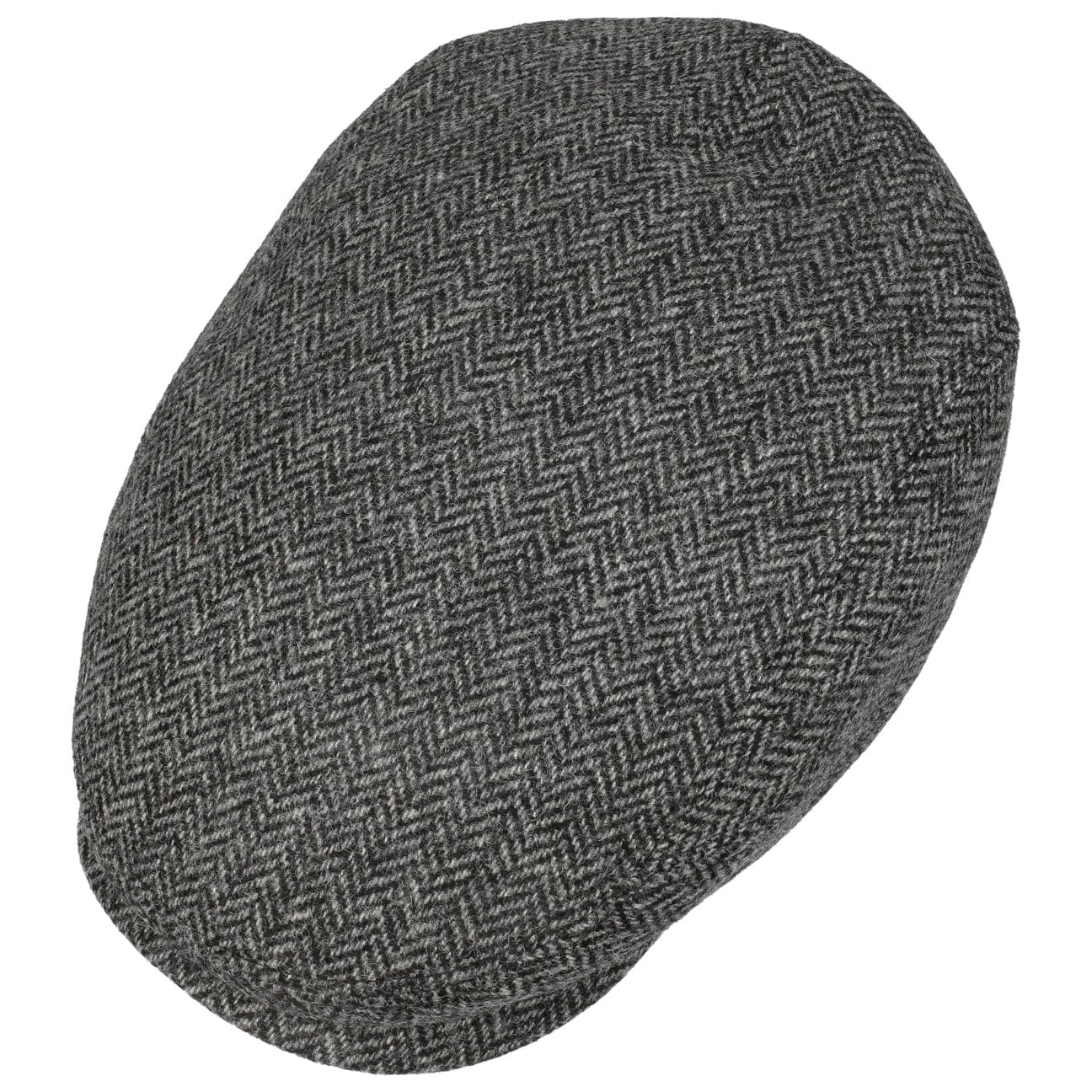 Crimson Wool Herringbone Flat Cap - JJ Hat Center ®