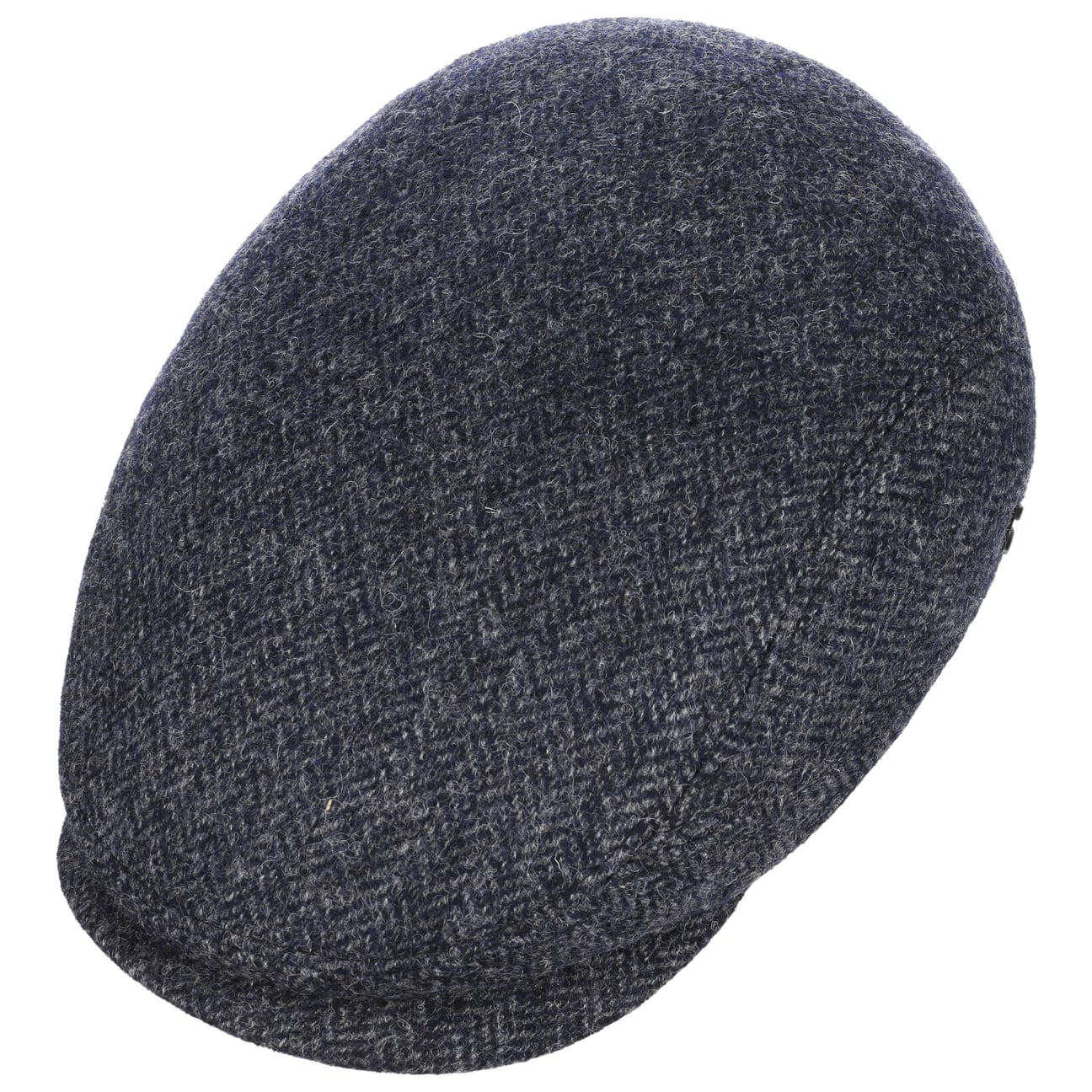 Crimson Wool Herringbone Flat Cap - JJ Hat Center ®