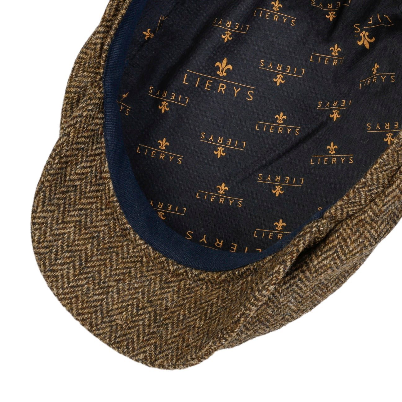 Crimson Wool Herringbone Flat Cap - JJ Hat Center ®